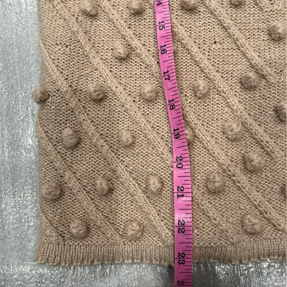 [M]Chicwish Blush Pink Pom Batwing LS Wool Blend Sweater Crew neck - Picture 12 of 13